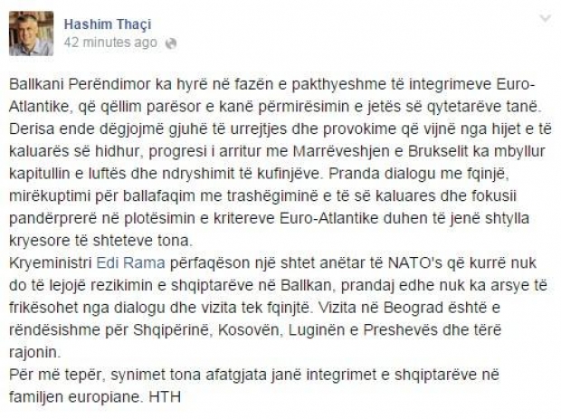 thaci ne fb