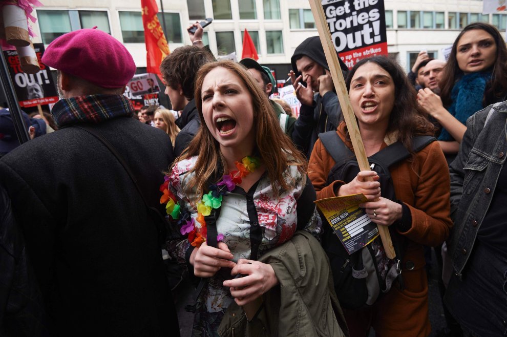 protesta ne britani