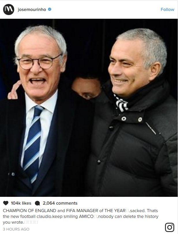 mourinho ranieri