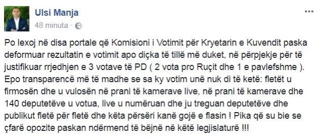 postimi i manjas ne fb