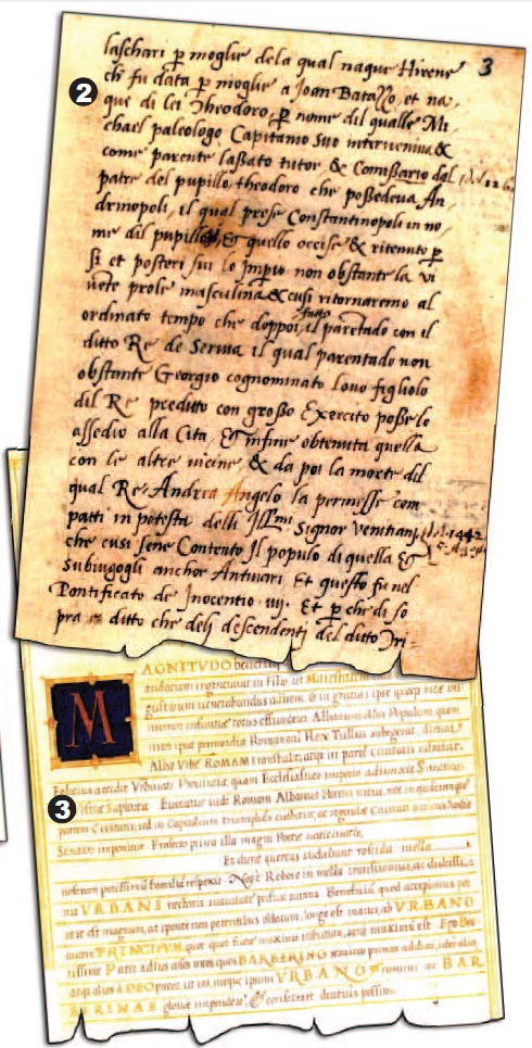 Engjellore nga Drishti, shek. XV dhe Ilustrimi nga faqja e parë e një Kodiku që ruhet ne BAV