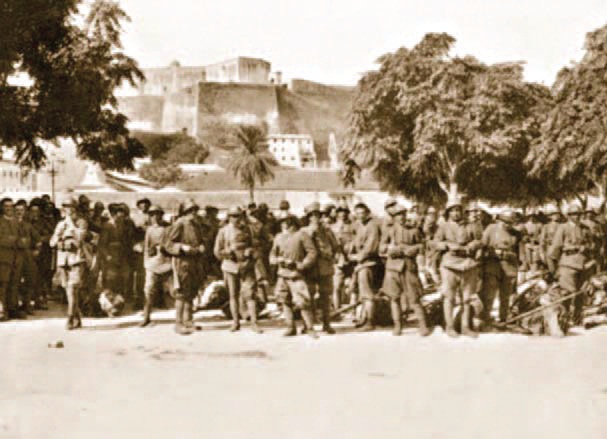 Ushtarët italianë në Korfuz Shtator 1923