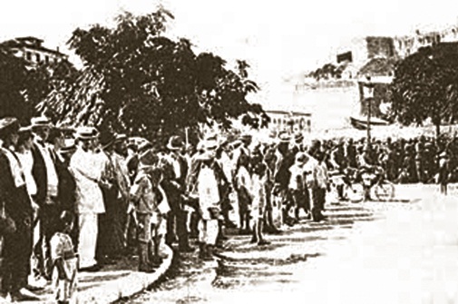 Hyrja e ushtarëve italianë në qytetin e Korfuzit në 31 gusht 1923