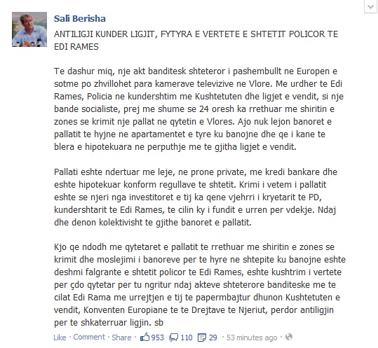 berisha per pallatin e bashes