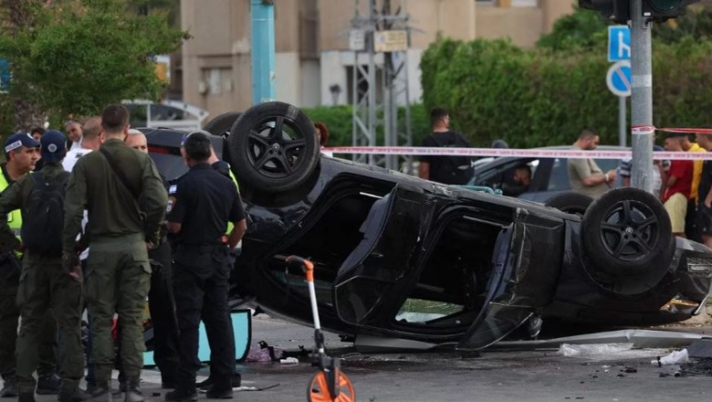 FOTO/ Makina përmbys, aksidentohet ministri izraelit