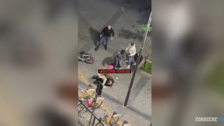 VIDEO/ 5 kundër 1, banda rreh brutalisht të riun për ti marrë telefonin 