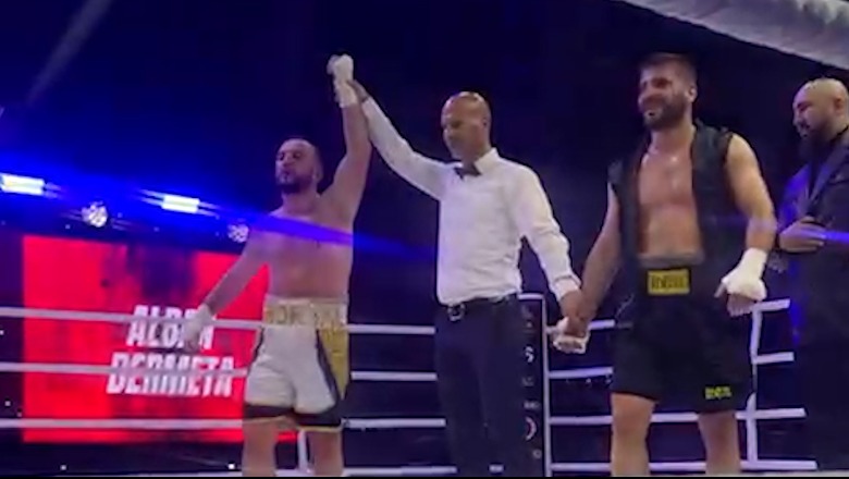 VIDEO/ Sukses i boksit shqiptar, triumfojnë Alban Bermeta dhe Alban Beqiri! Mposhtën rivalët turq