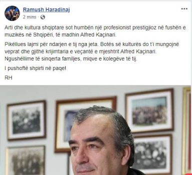 Postimi fillestar i Haradinajt