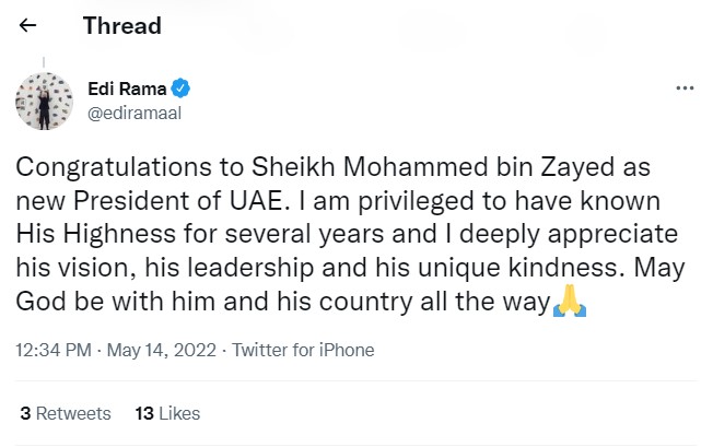 Kush është Mohammed bin Zayed, Presidenti i ri i EBA/ Emrin e babait të tij e mban Aeroporti i Kukësit. Rama: Njeri me mirësi unike