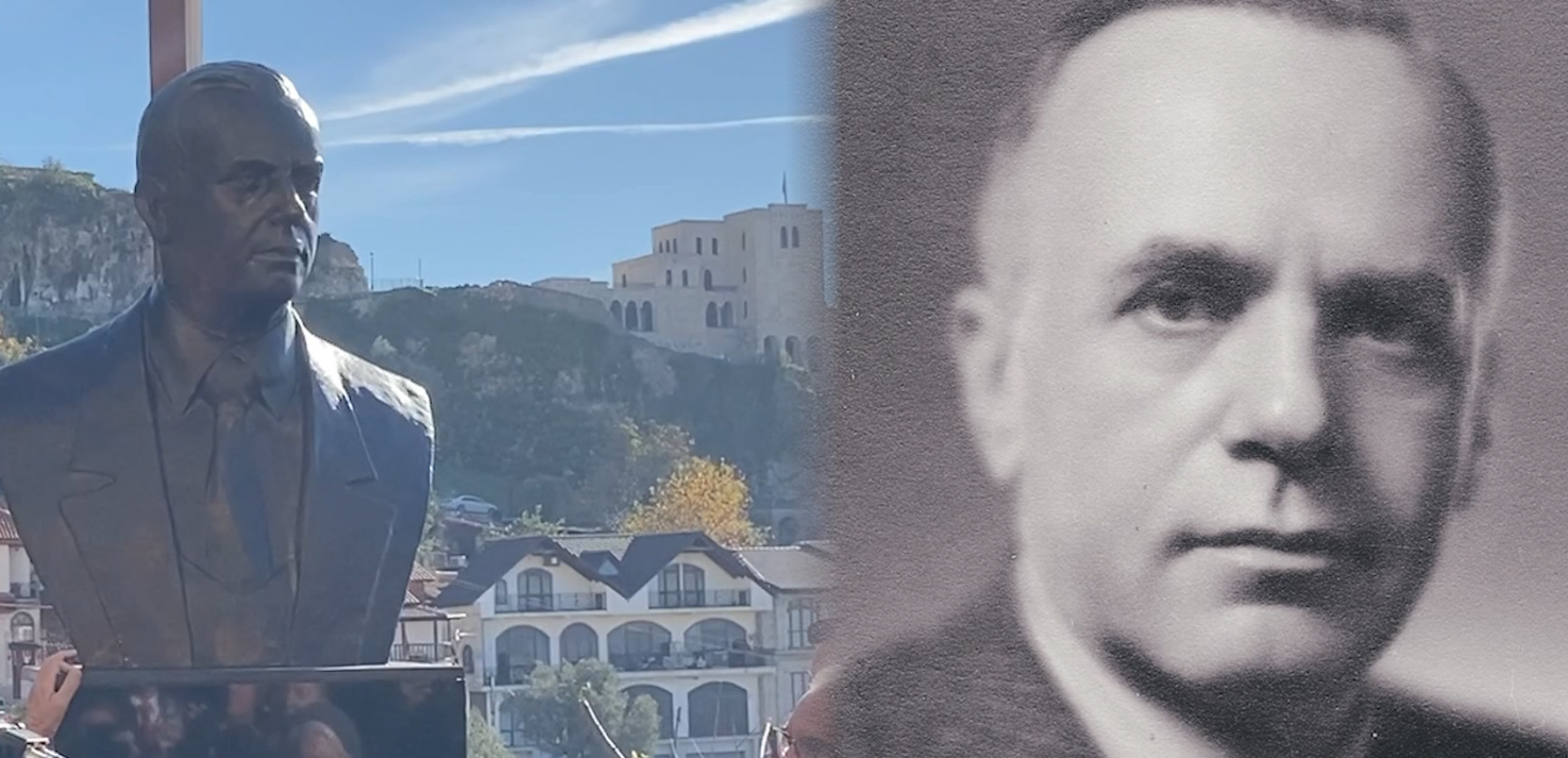 Krujë, vendoset busti i firmëtarit të Pavarësisë, Mustafa Merlika! Kryeministri që bëri realitet ‘Shqipërinë etnike’