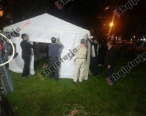 Greva e urisë, policia arreston një<br />grevist, instaloi tendat e paligjshme