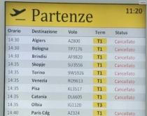 Itali, punonjësit në grevë <br />anulohen qindra fluturime