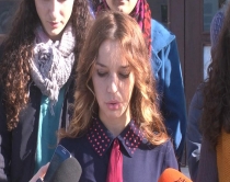 Studentët protestë para Rektoratit<br />kërkojnë shkarkimin e dekanit