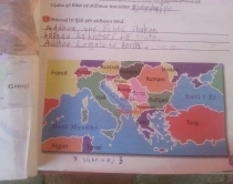 Gafa në tekst, Kosova s'pasqyrohet<br />në hartën e librit “Gjuha Shqipe 2”