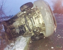 Dibër, del nga rruga furgoni për<br />shkak të ngricave, 3 të plagosu