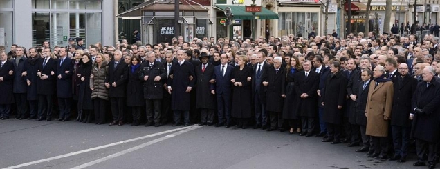 Marshim historik në Paris, bota<br />krah për krah: Luftë terrorizmit