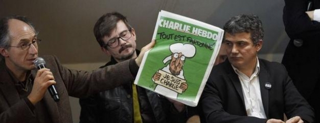 'Charlie Hebdo' del në treg me<br />Profetin, shiten 3 milionë kopje