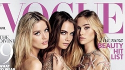 Suki, Cara dhe Georgia mrekullojnë<br />me linjat në kopertinën e "Vogue"