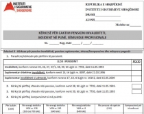 ISSH: Formulari i ri për të<br />marrë pension invaliditeti