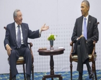 Barack Obama-Raul Castro<br />takim historik në Panama