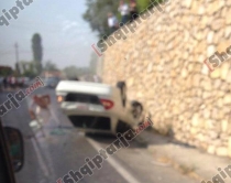 Aksident në aksin Lezhë-Shkodër<br />përmbyset makina,7 të plagosu