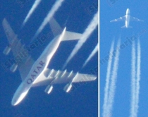 Foto/Dy aeroplanët më të mëdhenj<br />në botë në hapësirën ajrore shqiptare