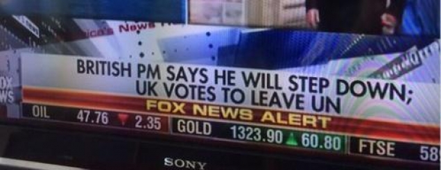 Britania jashtë BE-së por vetëm<br />Fox News s'e ka kuptuar kështu