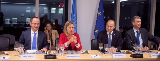 Mogherini-Bushatit:Integrimi i vendit<br />në BE varet tek zbatimi i 'Drejtësisë'<br /> 