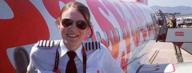 Histori motivuese,26-vjeçarja pilotja<br />më e re në botë,befasohen pasagjerët