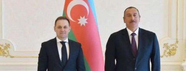 Gent Gazheli ambasador në<br />Azerbaijan, pritet nga presidenti