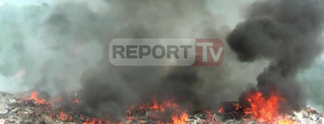 Fushë-Krujë, zjarr në fshatin Halil<br />rrezikohen banesat dhe pyjet