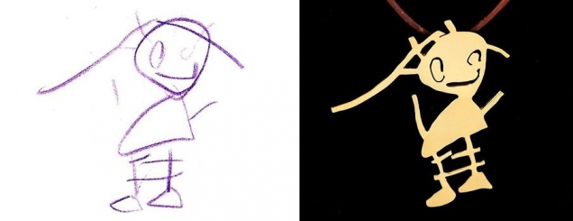 Kur vizatimet e fëmijëve<br />shndërrohen në bizhuteri