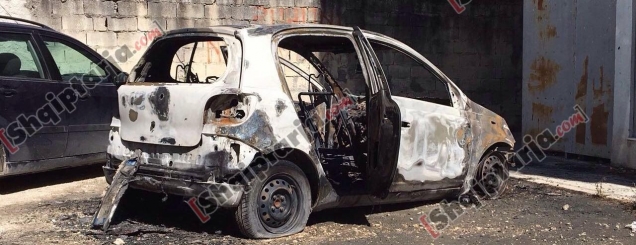 Vorë,shkrumbohet 'Toyota' gjatë<br />orëve të natës,nuk ka të lëndua