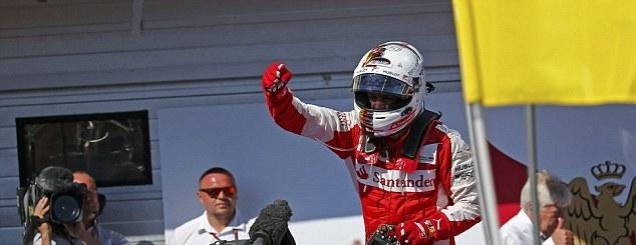 Ferrari bën detyrën në Hungari<br />Vettel triumfon dhe lë pas Hamilton