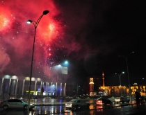 Spektakël fishekzjarrësh për<br />përvjetorin e Tiranës si kryeqytet
