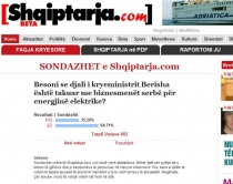Qeveria ka frikë nga <br />sondazhet e Shqiptarja.com?