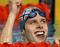 Vdes pas stërvitjes kampioni i botës <br />në not, Aleksandër Dale Oen