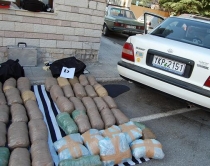 Gjirokastër, sekuestrohen 110 kg <br />marijuanë, në pranga 2 persona