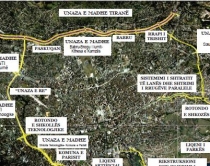 Harta përfundimtare e Unazës së <br />Madhe në Tiranë, ja ku kalon traseja