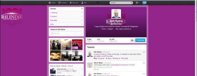 Rama në Twitter:FRD të çlirohet<br />nga komplekset,LSI të zgjedhë