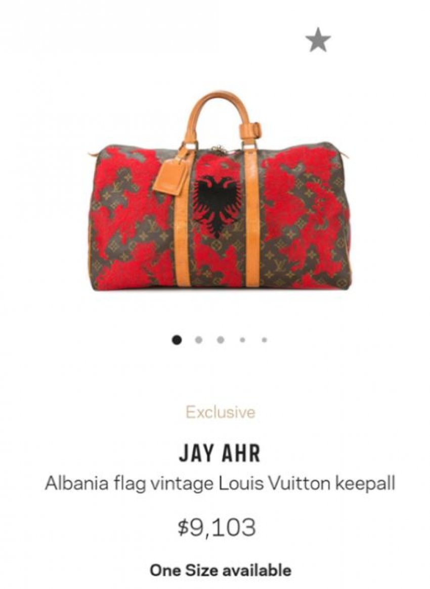 Louis Vuitton', marka luksoze e VIP-ave nxerr në shitje çantën me flamurin  shqiptar për 9.900 euro 