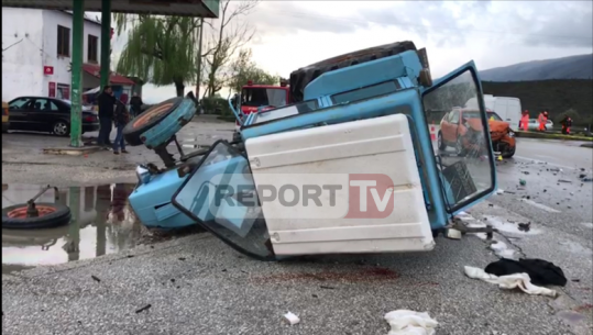 Aksident në Gjirokastër-Tepelenë, makina përplas zetorin, vdes i biri, rëndë i ati