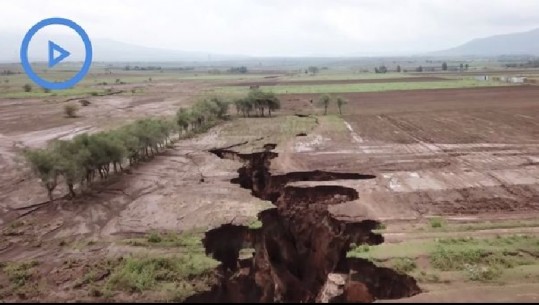 Pamjet e filmuara me dron, tregojnë se si çarja e tokës po e ndan Afrikën në dysh/VD