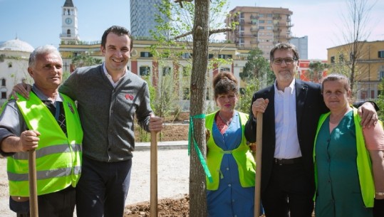 Kryebashkiaku i Bolonjës kap lopatën në Tiranë: Rigjenerim! Projekt për punësimin e të rinjve