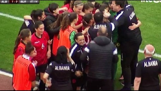 Kombëtarja shqiptare e femrave mposht Bjellorusinë dhe lë fundin