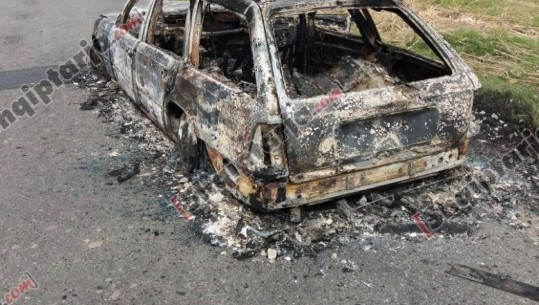 Fushë Krujë, gjendet makinë e djegur, dyshohet se u përdor në vrasjen e Majollarit