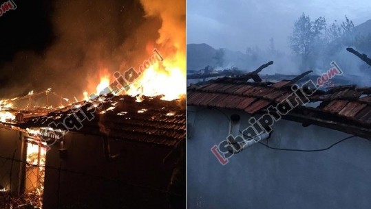 VIDEO/Zjarri shkrumbon shtëpinë në Tujan të Tiranës, banorët apel për ndihmë