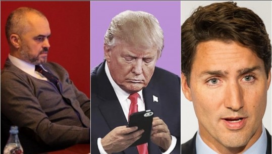 Studimi amerikan/ Liderët botërorë më aktivë në rrjetet sociale; Rama në “Top 10” bashkë me Trump e Trudeau