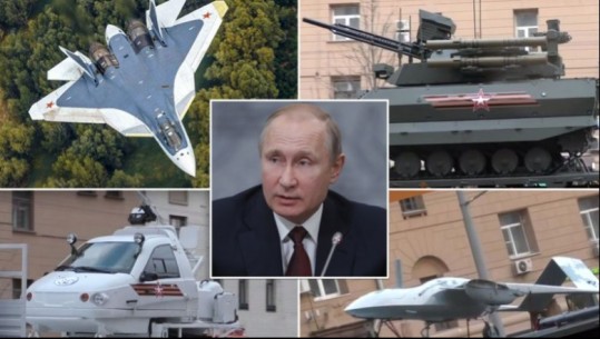 Fotot/ Parada në Sheshin e Kuq, zbulohen robotët luftarakë të Putinit (Ja tanku që shkatërron ata të NATO-s)