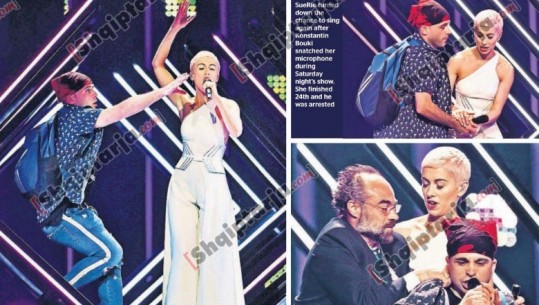 Incidenti në Eurovizion, The Times: Shqiptari i rrëmben mikrofonin këngëtares britanike